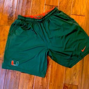Vintage Nike Miami Hurricane Shorts